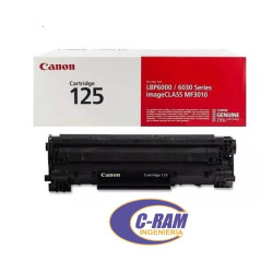 Toner Cartucho Cartridge 125 Canon Original 1600P 