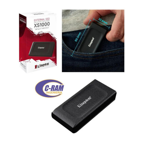 Disco Externo SSD de Bolsillo 1Tb Usb3 2 Negro    