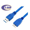 Cable USB 3 0 Macho a Micro USB 3 0 Azul 0 5 Mts