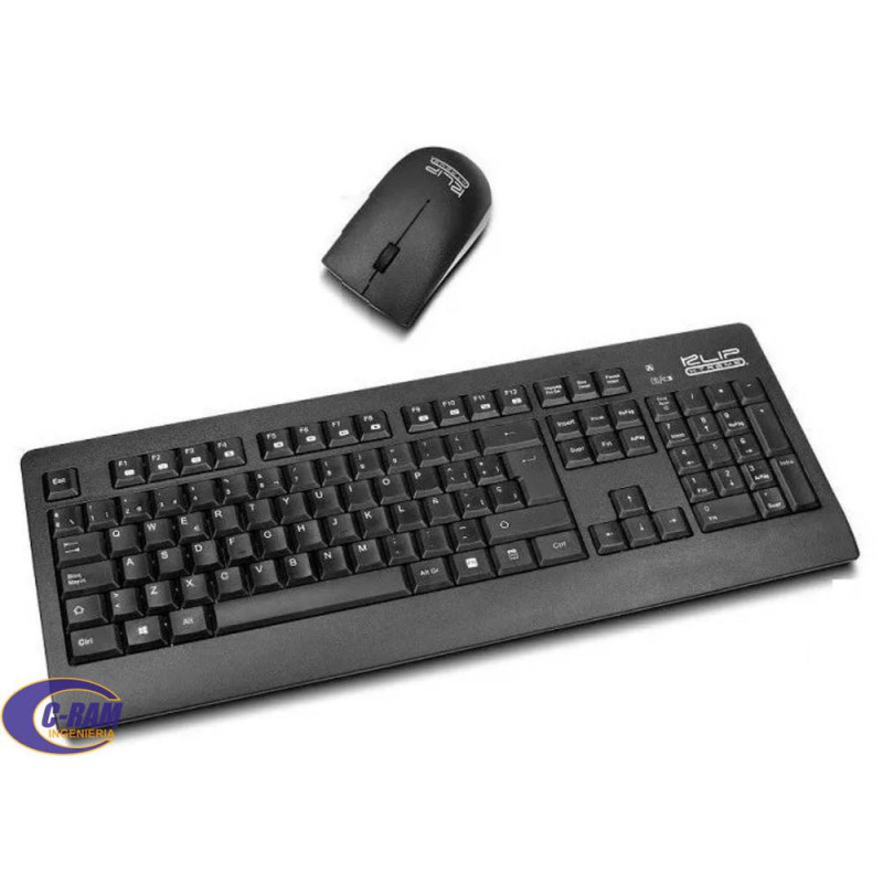 Kit Teclado Mouse Inalambrico KCK-265S Negro Klipx