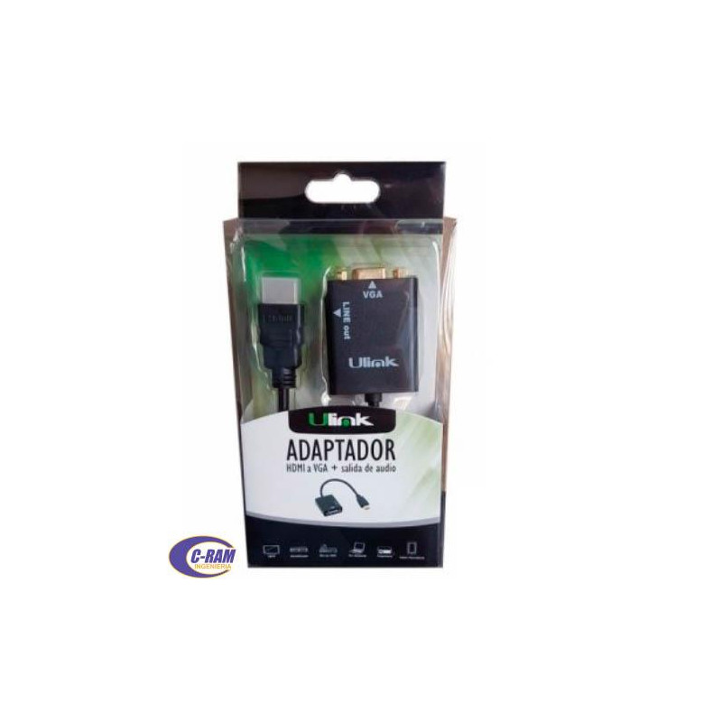 Conversor HDMI a VGA  Audio UL-CV3500 Ulink 