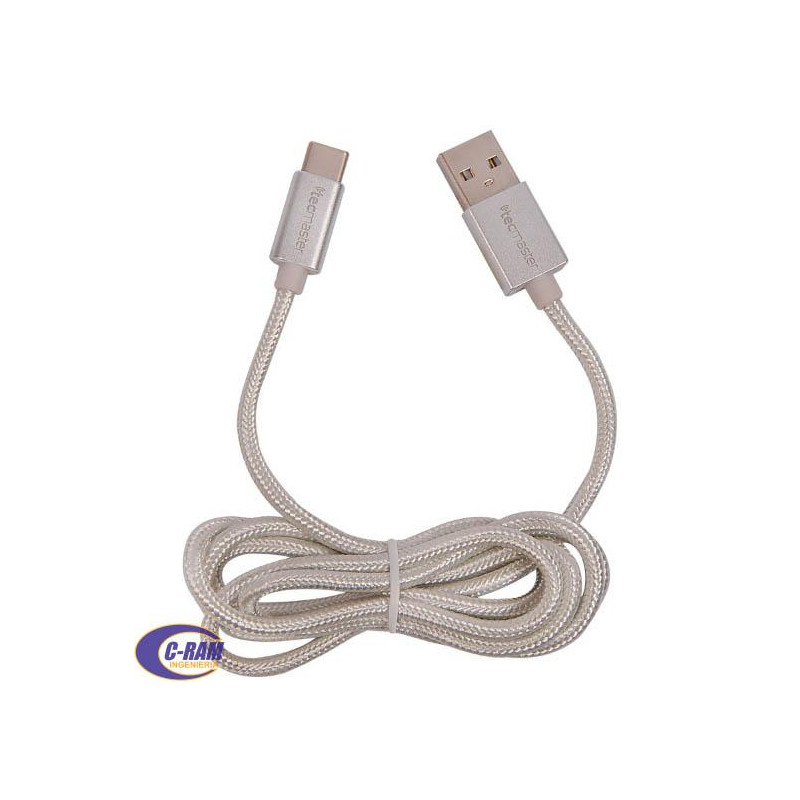 Cable USB a USB C Reforzado 2 1A 1MT Tecmaster