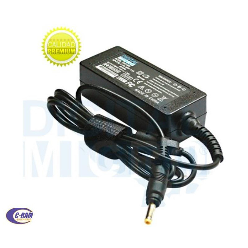Cargador Alt  HP 19V 1 58A Pin 4 0*1 7 amarillo DM