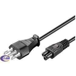 Cable de Poder Trebol Macho-Hembra 1 8mts Ulink  