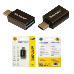 Adaptador OTG USB-C A USB-A 3 0 Hembra Tecmaster 
