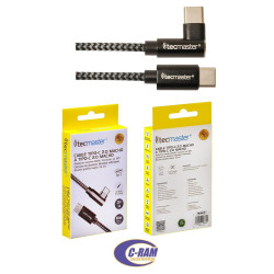 Cable Datos Carga USB-C a USB-C 1 5Mts  60W  90  