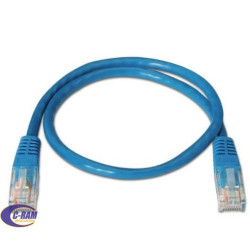 Cables de Red Categoría 5E  1 metro color Azul