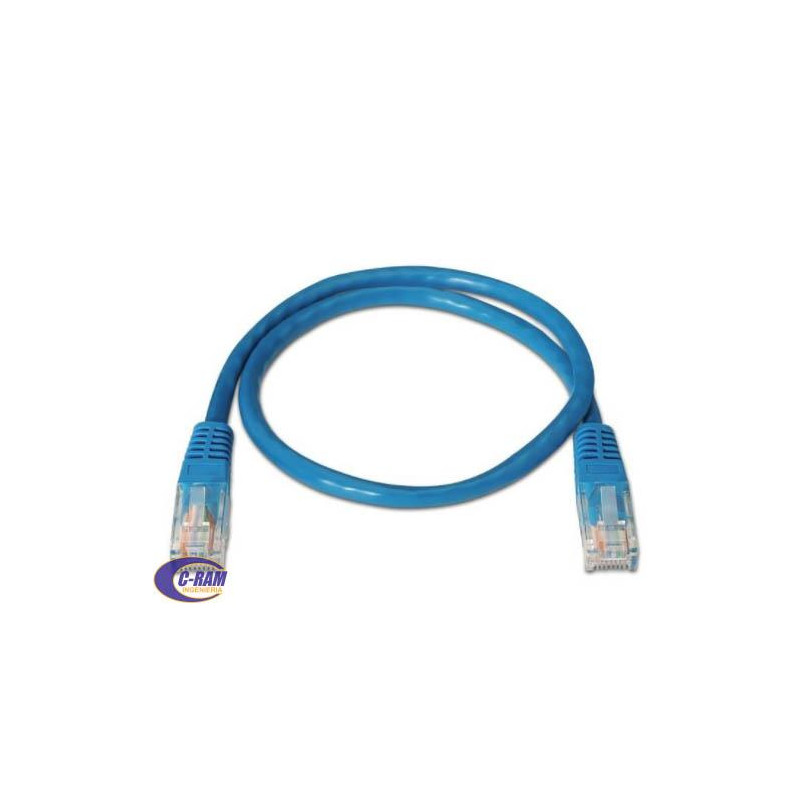 Cables de Red Categoría 5E  1 metro color Azul