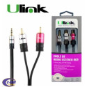 Cable de Audio ULINK 3 5mm Plug a 2Rca Plug 