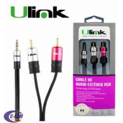 Cable de Audio ULINK 3 5mm Plug a 2Rca Plug 