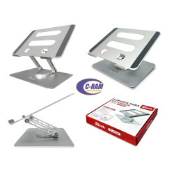 Soporte de Aluminio Giratorio 360º para Notebook