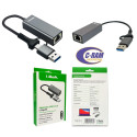 Adaptador USB-A o USB-C a Red Gigabit 10/100/1000 