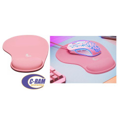Mouse Pad Gamer Con Reposa Muñeca Rosa Xtech