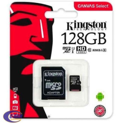 Micro SD Canvas Select Plus 128GB 100mb/s Kingston