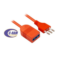 Alargador  Extensión 15 Mts Naranjo  SEC  2500W