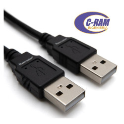 Cable Hi-Speed USB-A 2 0 Macho a USB-A Macho 1 8Mt