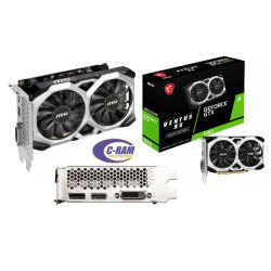 Tarjeta Video 4GB GDDR6 DisplayPort  DVI  HDMI    