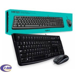 Kit Teclado Mouse USB MK120 Negro Logitech