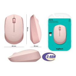 Mouse Logitech Inalámbrico M170 2 4Ghz Rosado