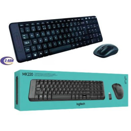 Kit Teclado Mouse Inalámbrico MK220 Logitech