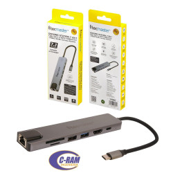 Docking Station Hub 7 en 1 USB-C Tecmaster