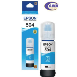 Botella de Tinta T504220 Cyan 70Ml 504 EPSON