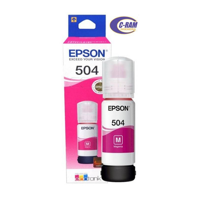 Botella de Tinta T504320 Magenta 70Ml 504 EPSON
