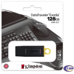 Pendrive de 128GB  USB 3 2 DataTraveler Exodia Kng