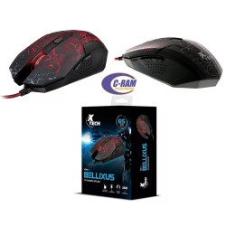 Mouse Gaming XTM-510 Bellixus 2400DPI Negro X-Tech