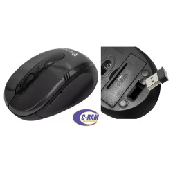 Mouse Inalámbrico 6 Botones 1600DPI Negro KMW330BK