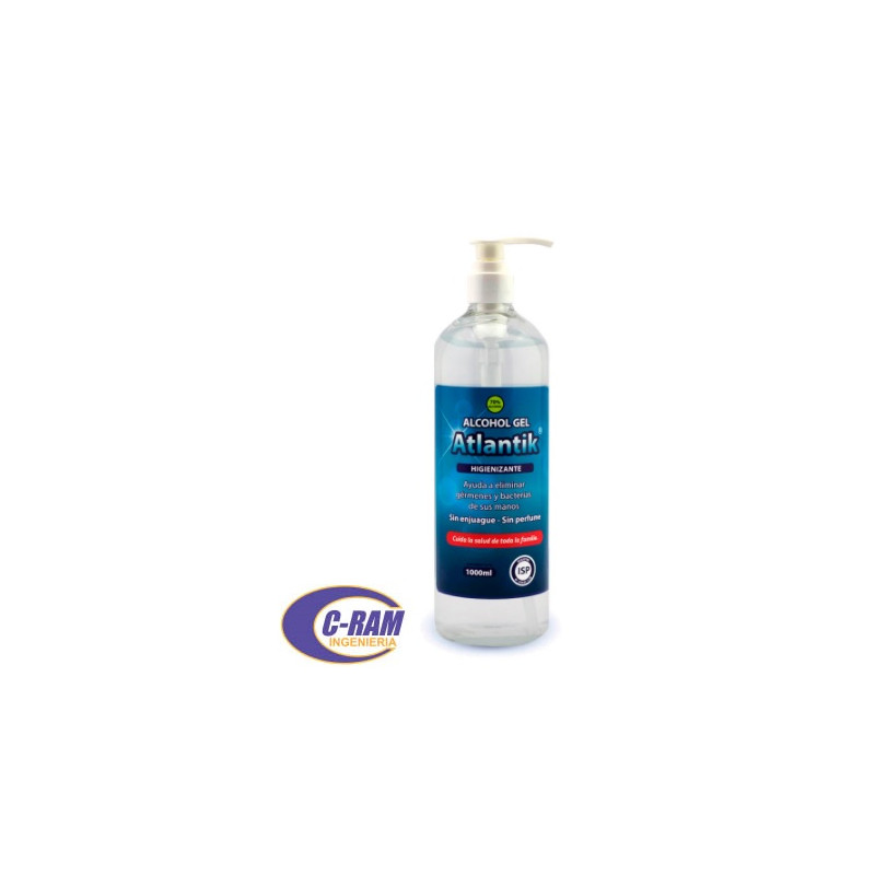 Alcohol Gel 1 Lt  al 70  Atlantik