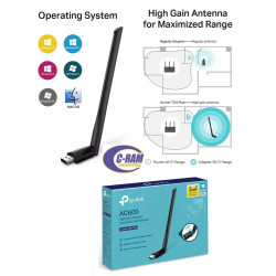 Adaptador USB A Wifi AC600 T2u Plus Doble Banda 