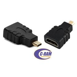 Adaptador Micro HDMI 1080p Macho a HDMI Hembra