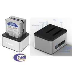 Docking Station USB 3 0 a SATA  2 5 y 3 5″ Ulink