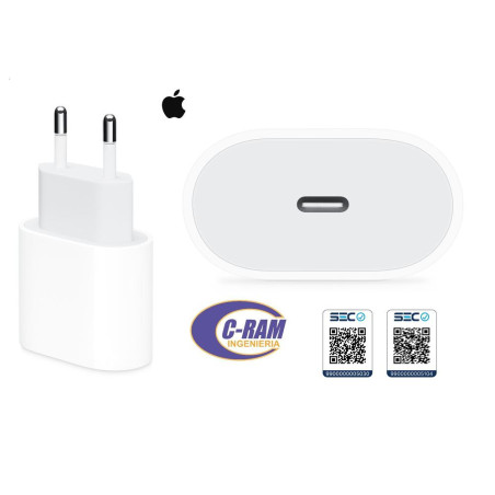 Cargador USB-C 20 Watts Original Apple 