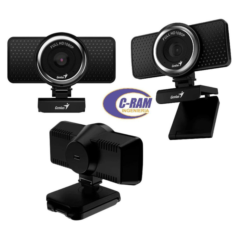 Webcam Full HD Ecam 8000 Mic Integrado Genius