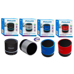 Parlante Portatil Bluetooth-USB  Red Negro Philco
