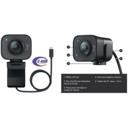 Webcam Logitech Stream Cam Usb-C 60 Fps Full Hd